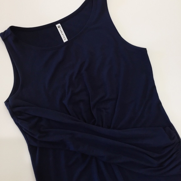 Fabletics Navy Blue Sleeveless Jersey Tank Dress XS - Picture 10 of 13
